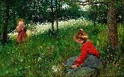 Robert Lundberg Flickor pa Jamtlandsk sommarang oil painting picture wholesale